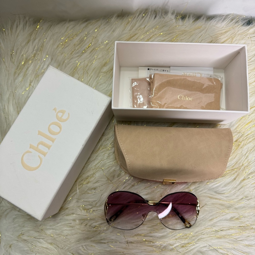 Chloe Pink Gradient Sunglasses - Picture 7 of 7